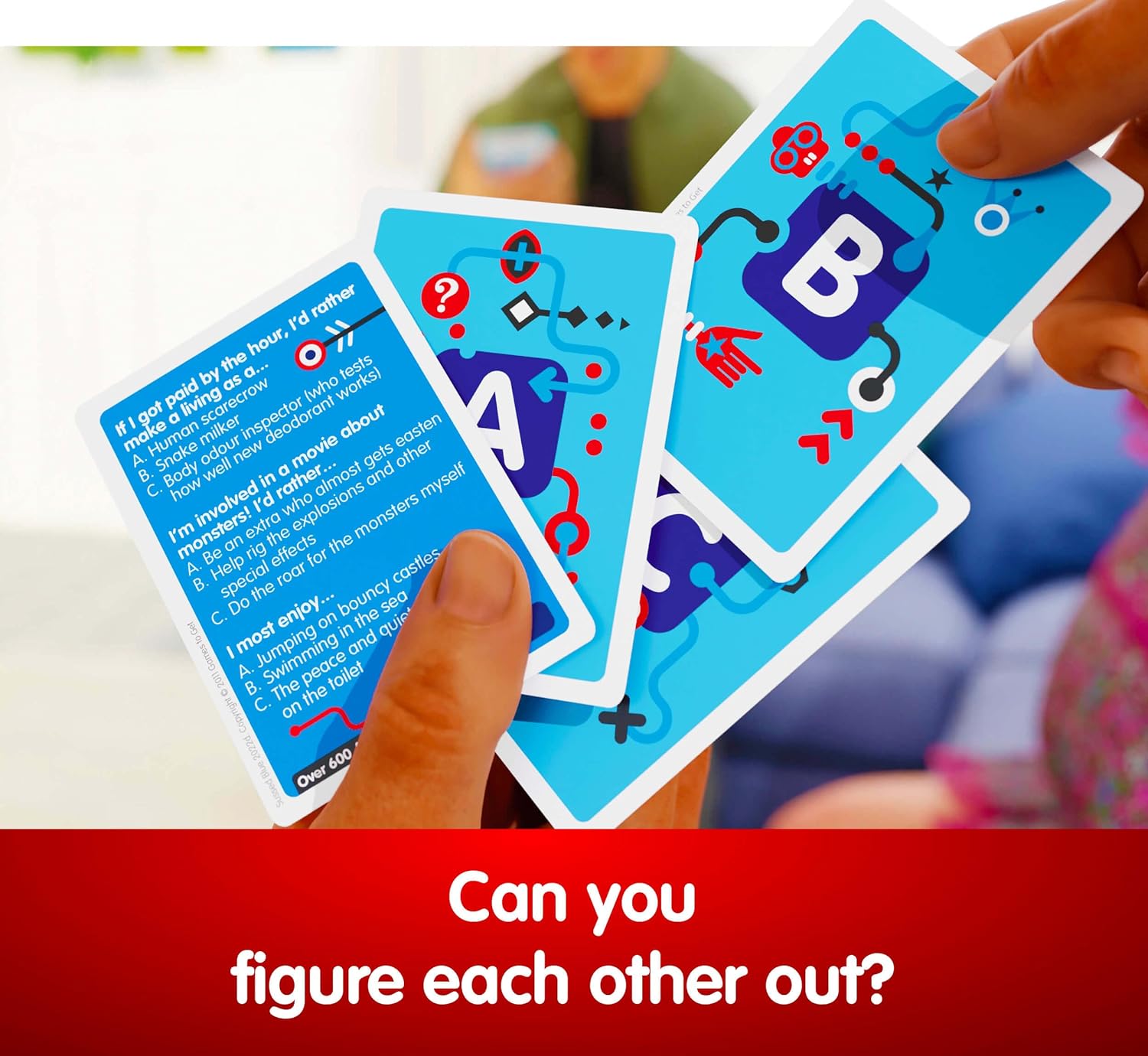 SUSSED The Game of Wacky Choices | Card Game For Teens, Kids 10+, Adults | How Well Do You Know Each Other? | Great Travel Gift | Cool Blue Deck - Amazing Gadgets Outlet