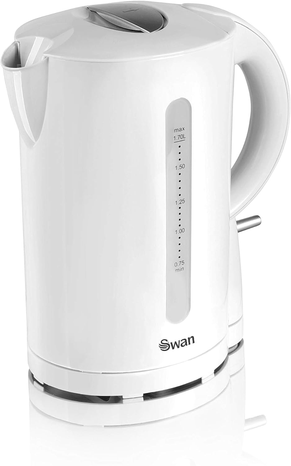 Swan SK18121N Jug Kettle with Rapid Boil, Detachable Filter, 1.7L, 2200W, White - Amazing Gadgets Outlet