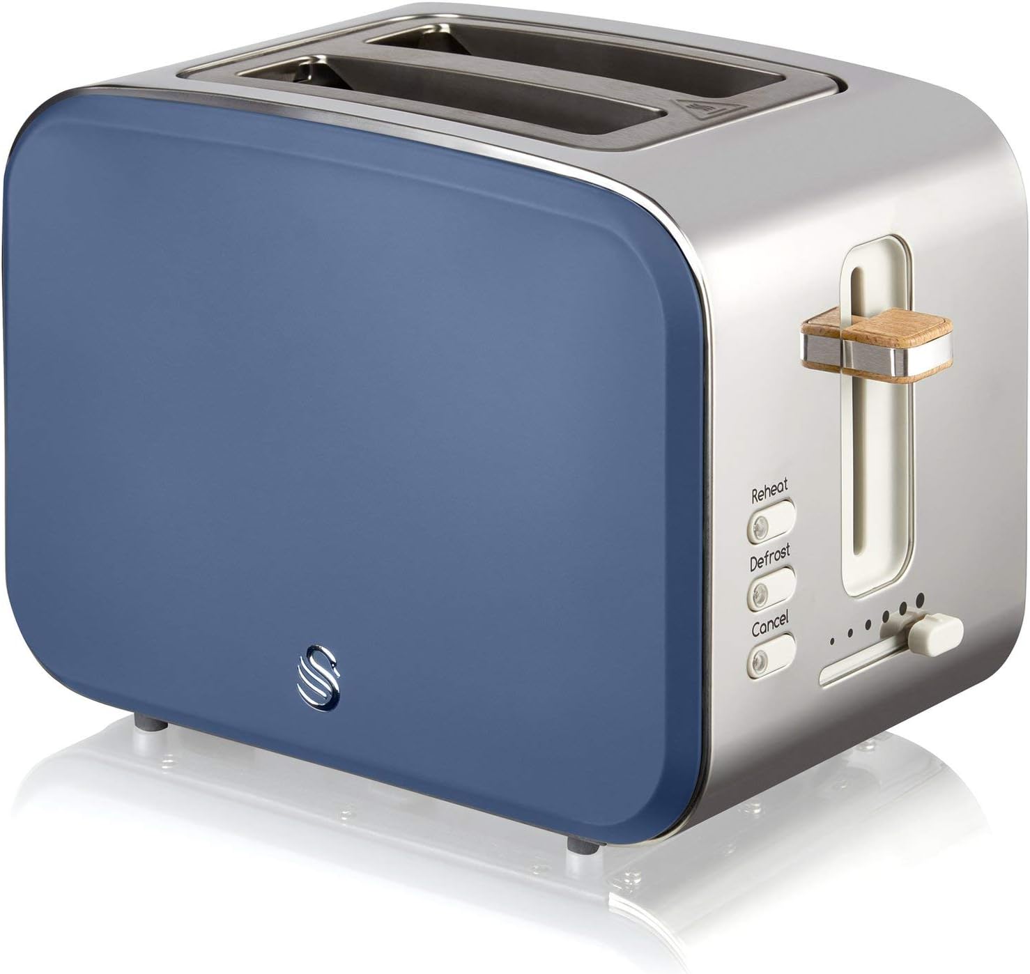 Swan ST14610WHTN Nordic 2 - Slice Toaster with Defrost/Reheat/Cancel Functions, Cord Storage, 900W, White - Amazing Gadgets Outlet