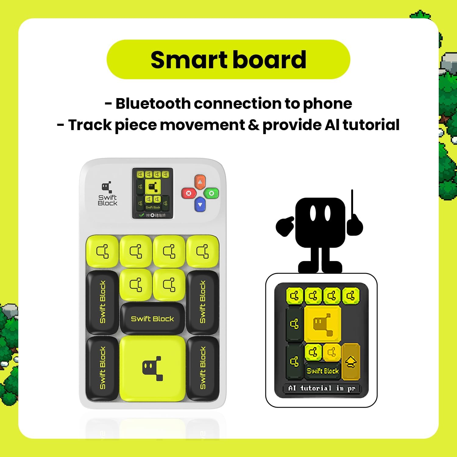 Swift Block wiSlide Super Slide Puzzle Games, Handheld Game More than 1000 Leveled Challenges, AI Tutorials with SlideVerse APP for Kids Gift(Frosted) - Amazing Gadgets Outlet