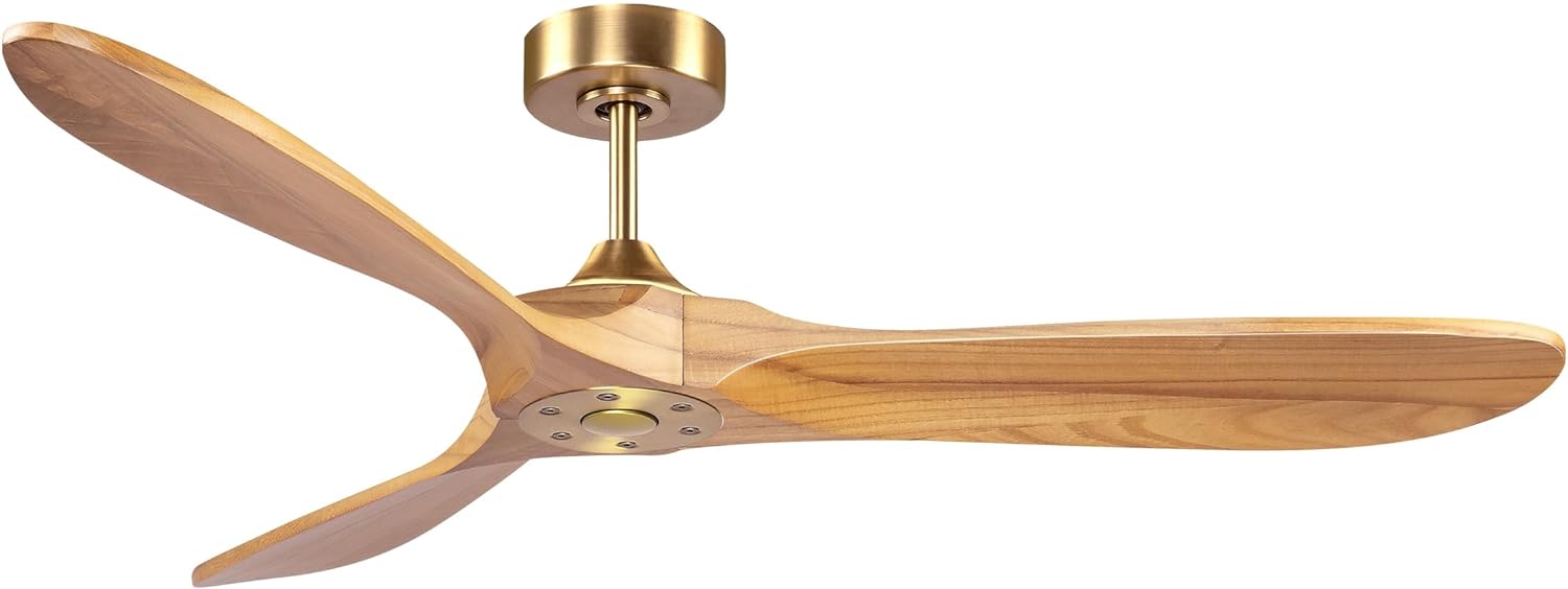 SWING NEXUS Ceiling Fan 54”: Oval End Paddle Design with Black, White, or Teak Blades and Black, Gold, or White Body, 6 Speeds, Bottom Cover with Remote Control & Timer - Amazing Gadgets Outlet