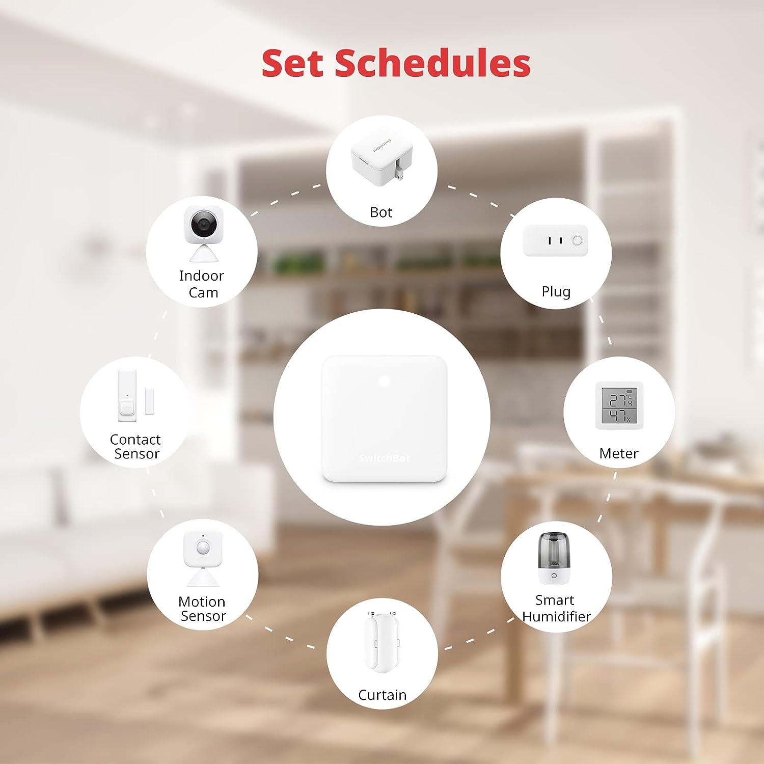 SwitchBot Mini Smart Remote Control, Universal IR Remote Hub for Smart Home, for TV and Air Conditioner, Connect SwitchBot Devices to WiFi, Works with Alexa, Google Home - Amazing Gadgets Outlet