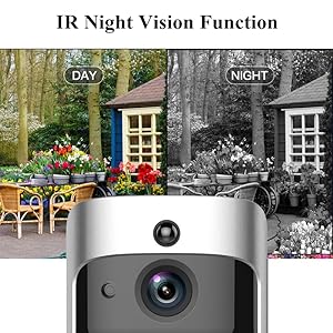 Sxhlseller Ring Video Doorbell,Wireless WiFi Video Doorbell Camera,Video Door Bell Intelligent WiFi 720P Camera Night Vision Remote Visual Intercom Doorbell for Home - Amazing Gadgets Outlet