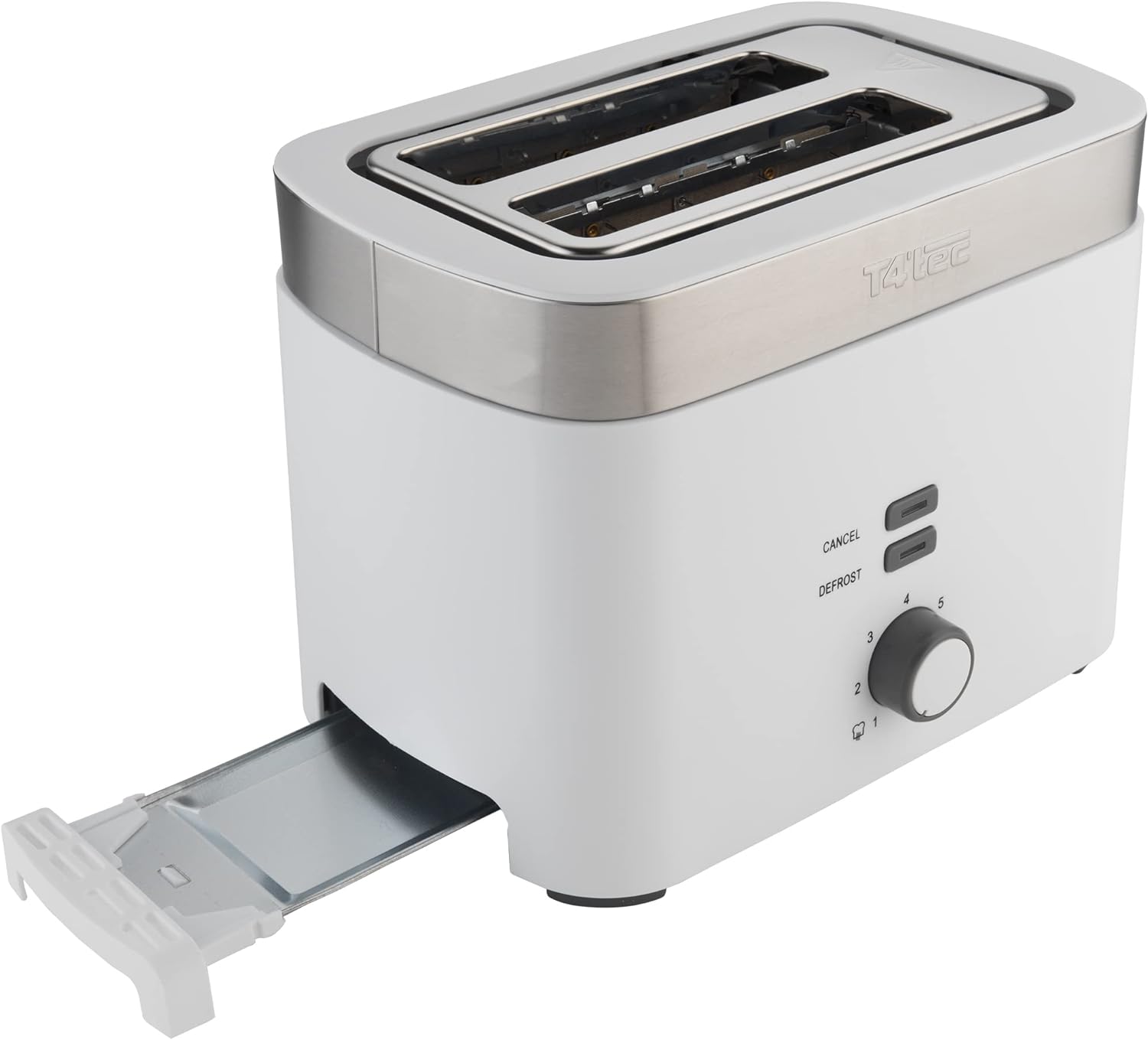 T4tec TT - TOT8532SL 2 Slice Toaster - White - Amazing Gadgets Outlet