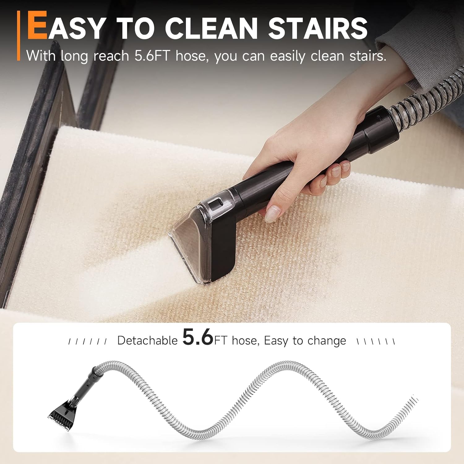 TAB Carpet Cleaner Machine, FastHeating Portable Upholstery Spot Cleaner Shampooer Machine, 14KPa Stain Remover Deep Cleaner for Pets,Stairs,Car Seat and Couch, Self - Cleaning, 140℉ Heat Wash, R6   Import  Single ASIN  Import  Multiple ASIN ×Produ - Amazing Gadgets Outlet