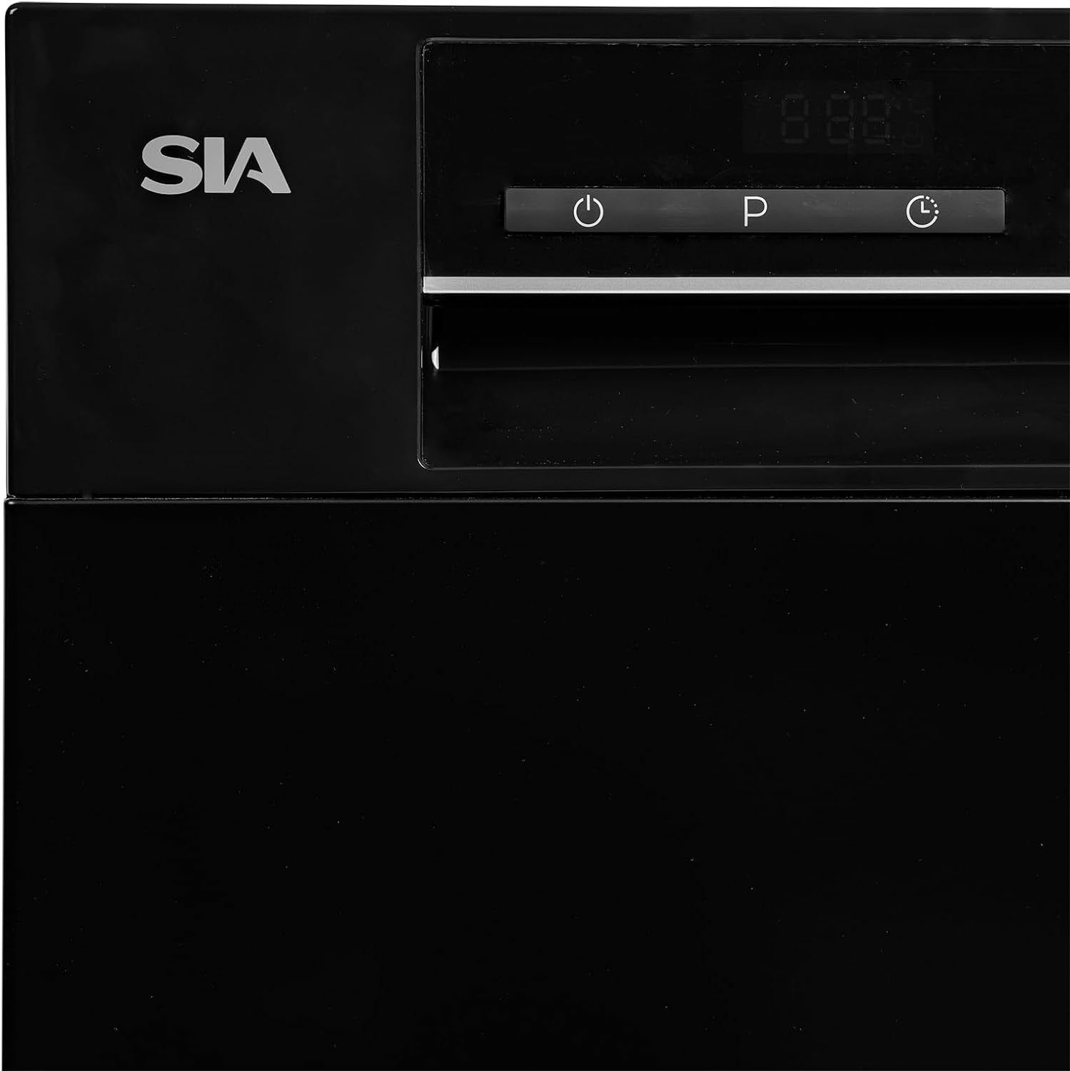 Table Top Dishwasher In Black, 6 Places 6 Programmes LED Display 24 Hour Delay Start W55 x D50 x H43.8cm - SIA TTD6K - Amazing Gadgets Outlet