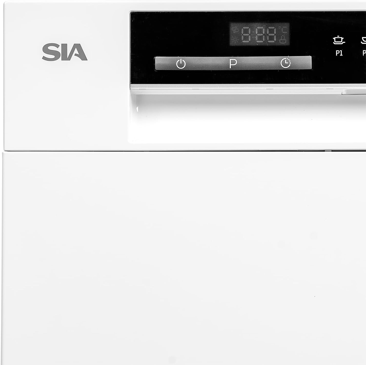 Table Top Dishwasher In White, 6 Places 6 Programmes LED Display 24 Hour Delay Start W55 x D50 x H43.8cm - SIA TTD6W - Amazing Gadgets Outlet
