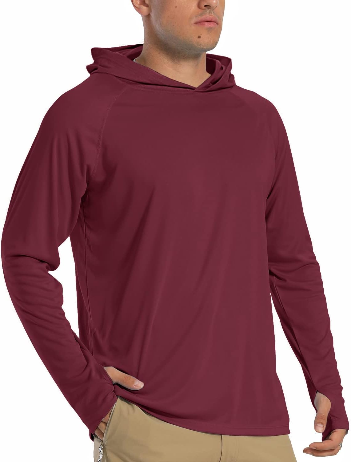 TACVASEN Men's Hoodies UPF 50+ Sun Protection Performance Long Sleeve T - Shirt Quick Dry Outdoor Hoodies - Amazing Gadgets Outlet