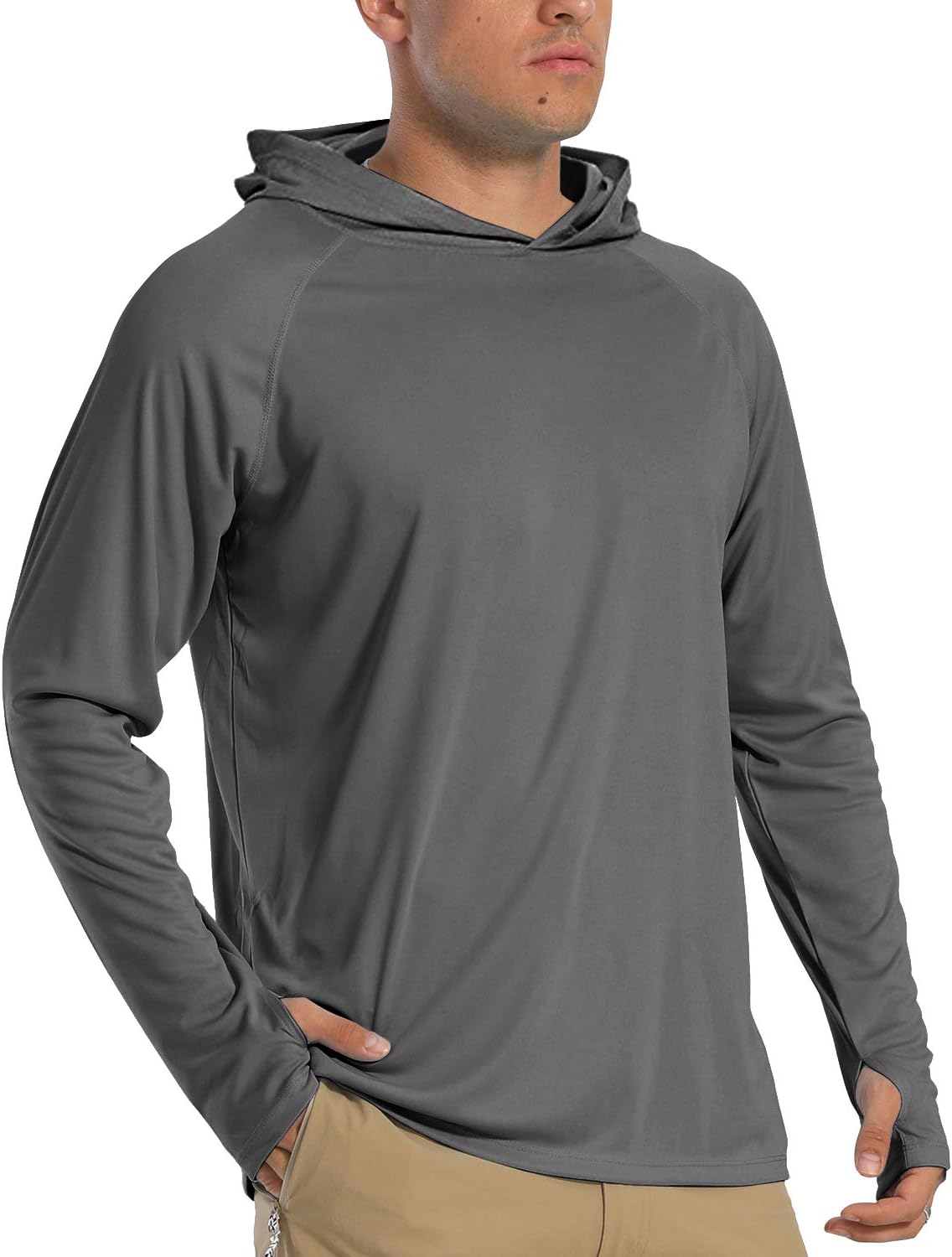 TACVASEN Men's Hoodies UPF 50+ Sun Protection Performance Long Sleeve T - Shirt Quick Dry Outdoor Hoodies - Amazing Gadgets Outlet