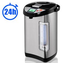 TANGZON 5L Instant Hot Water Dispenser, Thermal Stainless Steel Water Boiler with 5 Temperature Settings, 24H Timer, Auto Re - Boil & Rotatable Base, Electric Instant Kettle for Home Office Brewing - Amazing Gadgets Outlet