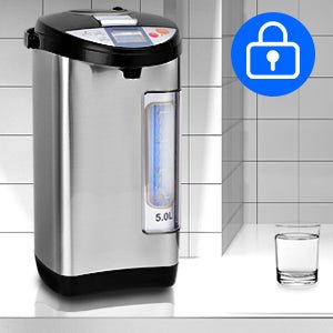 TANGZON 5L Instant Hot Water Dispenser, Thermal Stainless Steel Water Boiler with 5 Temperature Settings, 24H Timer, Auto Re - Boil & Rotatable Base, Electric Instant Kettle for Home Office Brewing - Amazing Gadgets Outlet