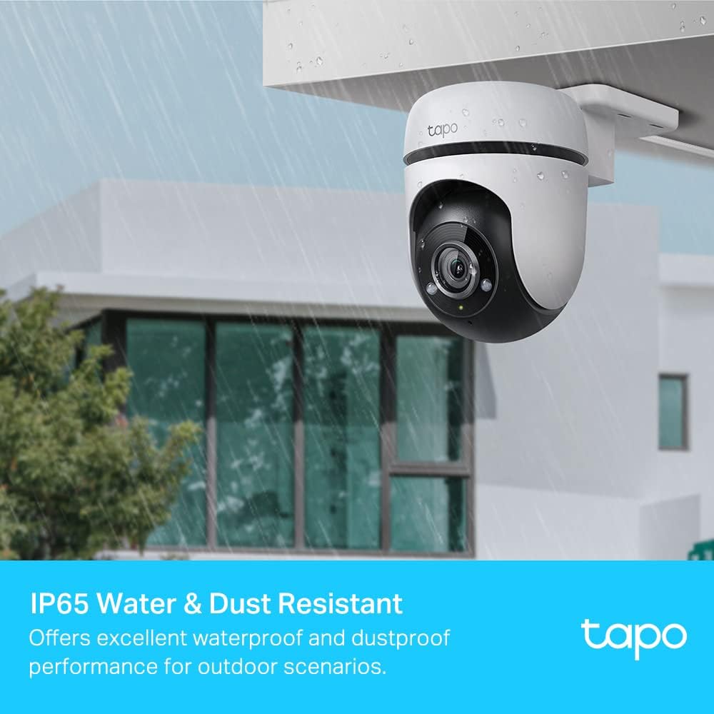 Tapo 1080p Full HD Pan/Tilt Wireless Outdoor Security Camera, 360° Motion Detection, IP65 Weatherproof, Night Vision, Cloud &SD Card Storage, Works with Alexa&Google Home (Tapo C500) White - Amazing Gadgets Outlet