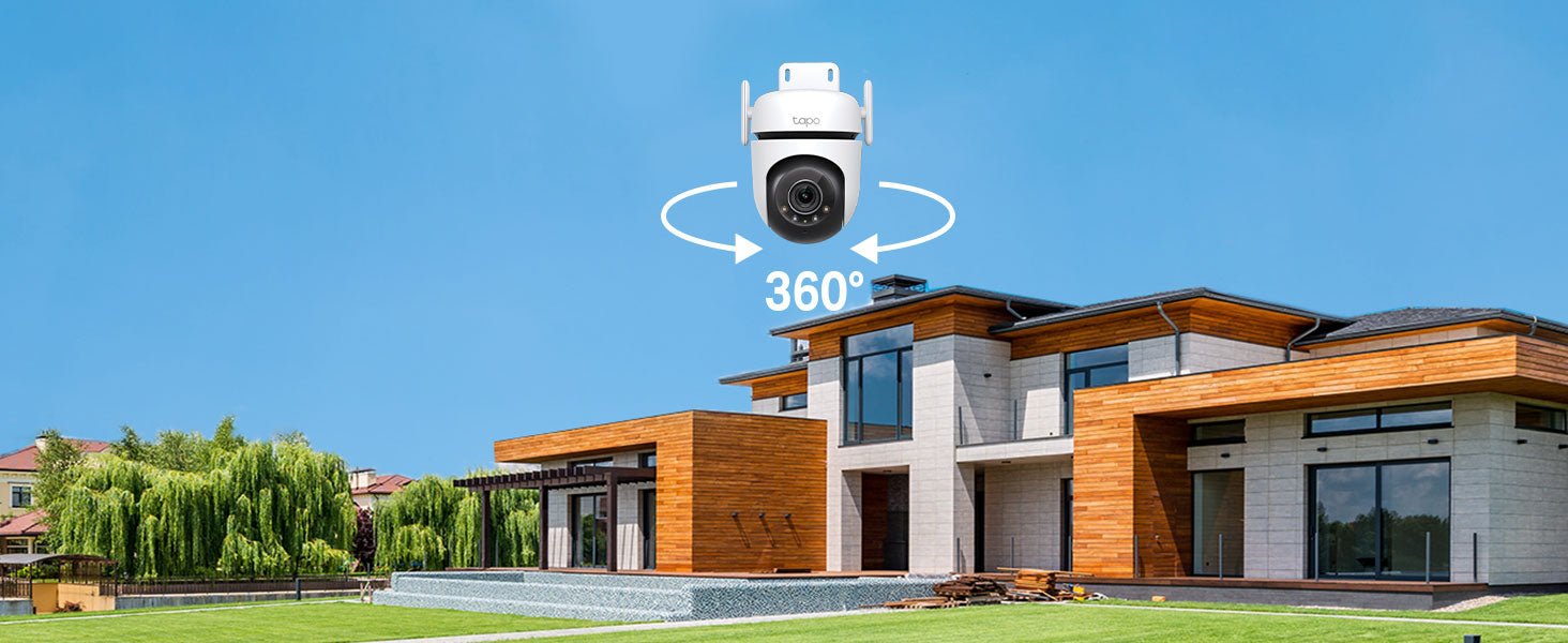 Tapo 2K Pan/Tilt Wireless Outdoor Security Camera, IP66 Weatherproof, AI Detection,360° Visual Coverage,Starlight Colour Night Vision,Cloud &Local Storage,Works with Alexa&Google Home (Tapo C520WS) - Amazing Gadgets Outlet