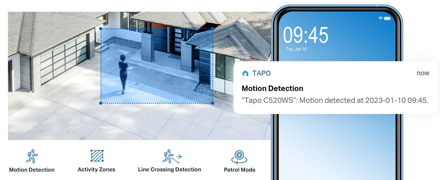 Tapo 2K Pan/Tilt Wireless Outdoor Security Camera, IP66 Weatherproof, AI Detection,360° Visual Coverage,Starlight Colour Night Vision,Cloud &Local Storage,Works with Alexa&Google Home (Tapo C520WS) - Amazing Gadgets Outlet