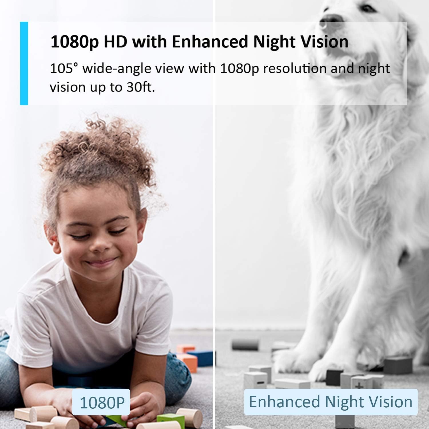 Tapo Mini Smart Security Camera, Indoor CCTV, Works with Alexa & Google Home,1080p, 2 - Way Audio, Night Vision, SD Storage,Baby Crying/Motion Detection Device Sharing (Tapo C100),Packaging may vary - Amazing Gadgets Outlet