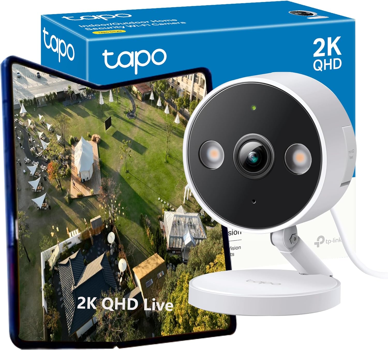 Tapo Mini Smart Security Camera, Indoor CCTV, Works with Alexa & Google Home,1080p, 2 - Way Audio, Night Vision, SD Storage,Baby Crying/Motion Detection Device Sharing (Tapo C100),Packaging may vary - Amazing Gadgets Outlet