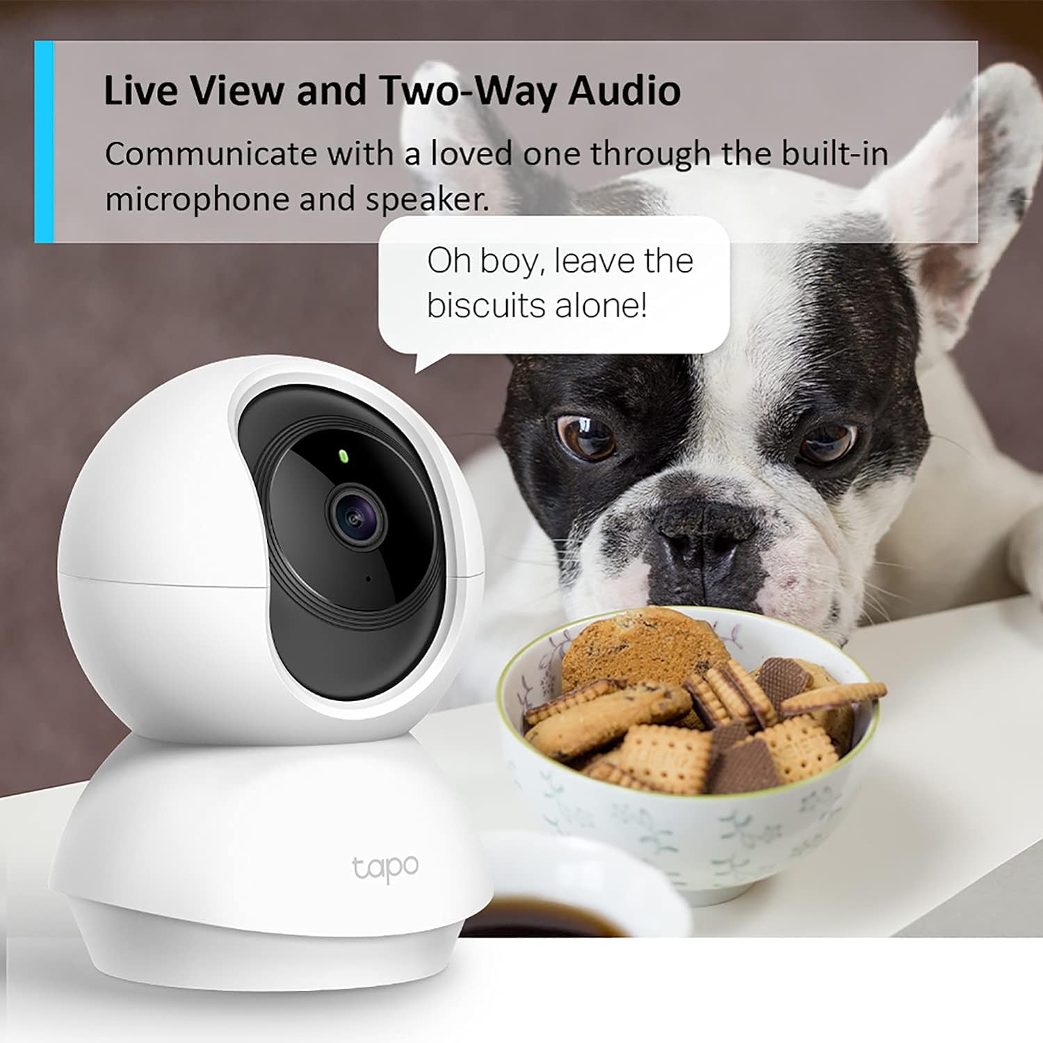 Tapo Wifi Camera, Indoor Camera for Security,2K 3MP Pet Camera,Wireless 360° for Baby Monitor, CCTV,AI Monitor, Smart Motion Detection & Tracking,Night Vision,Works with Alexa & Google Home(Tapo C210) - Amazing Gadgets Outlet