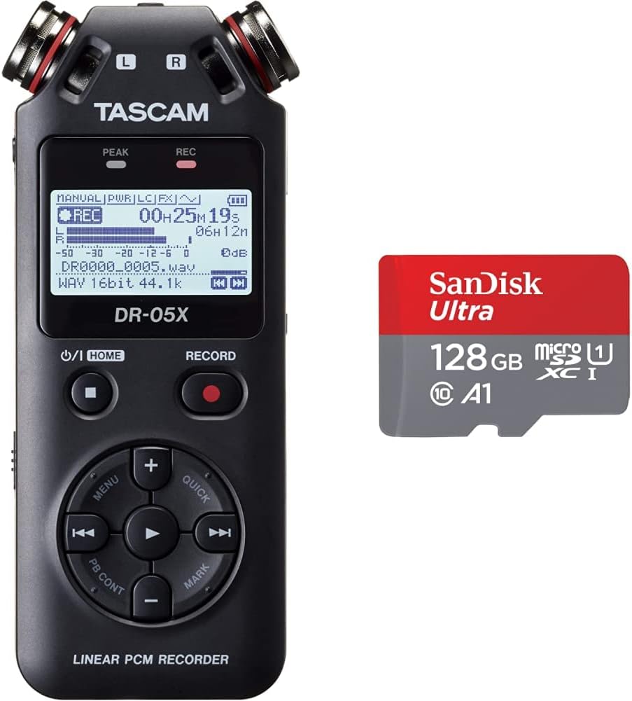 Tascam DR - 05X portable audio recorder, usb2.0 - Amazing Gadgets Outlet