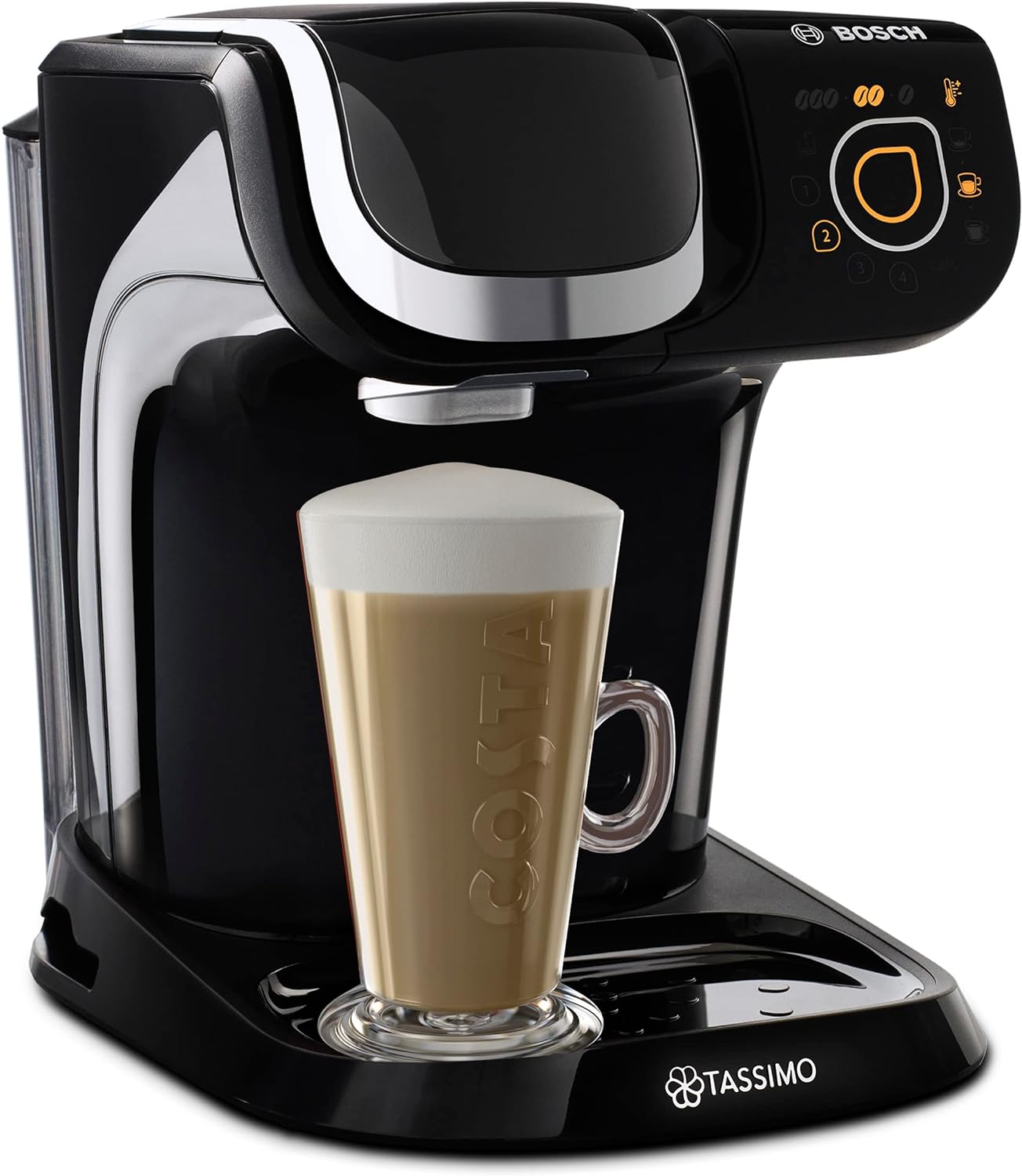 TASSIMO Bosch My Way 2 TAS6502GB Coffee Machine, 1500 Watt, 1.3 Litre - Black - Amazing Gadgets Outlet