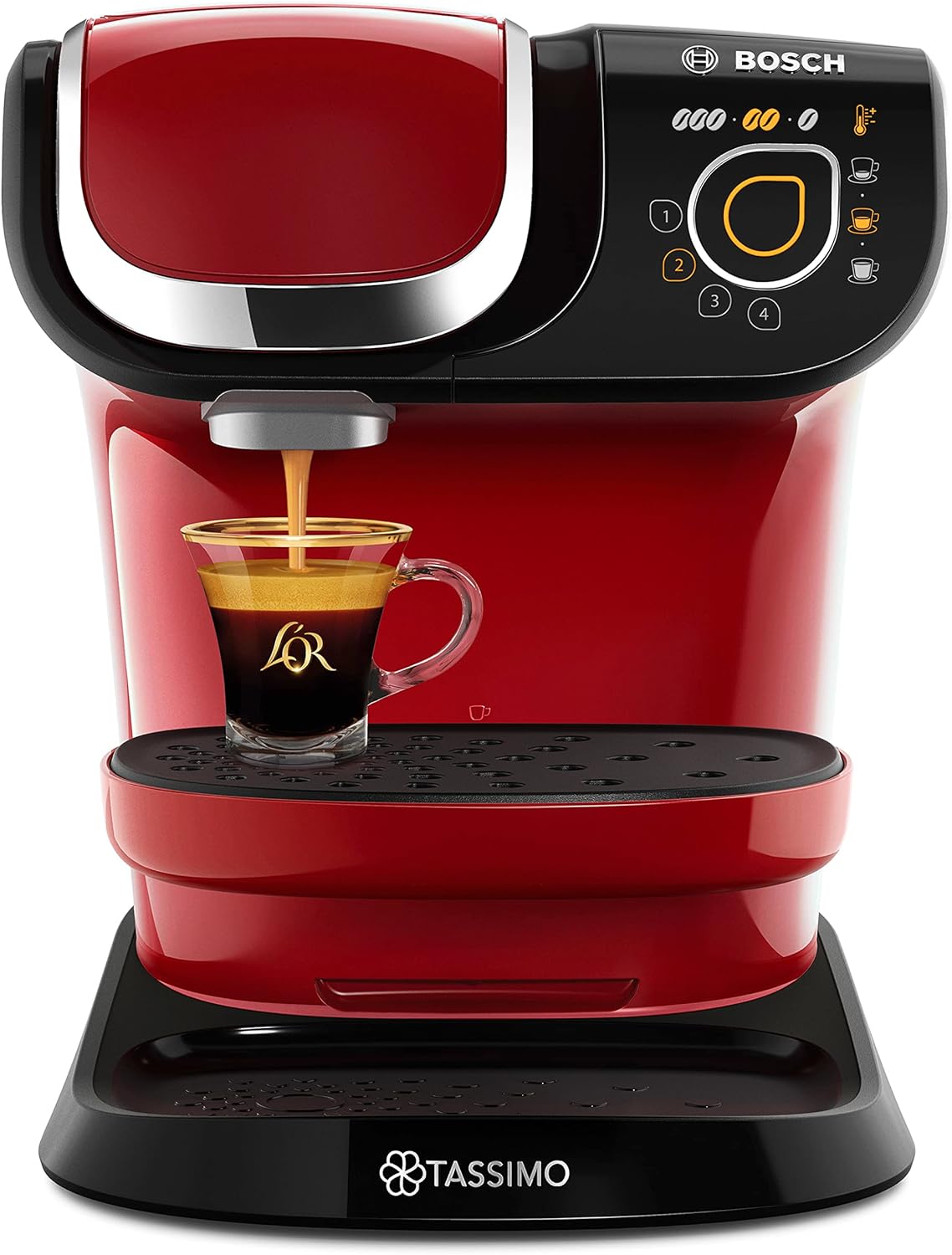 Tassimo Bosch My Way 2 TAS6503GB Coffee Machine, 1500 Watt, 1.3 Litre - Red - Amazing Gadgets Outlet