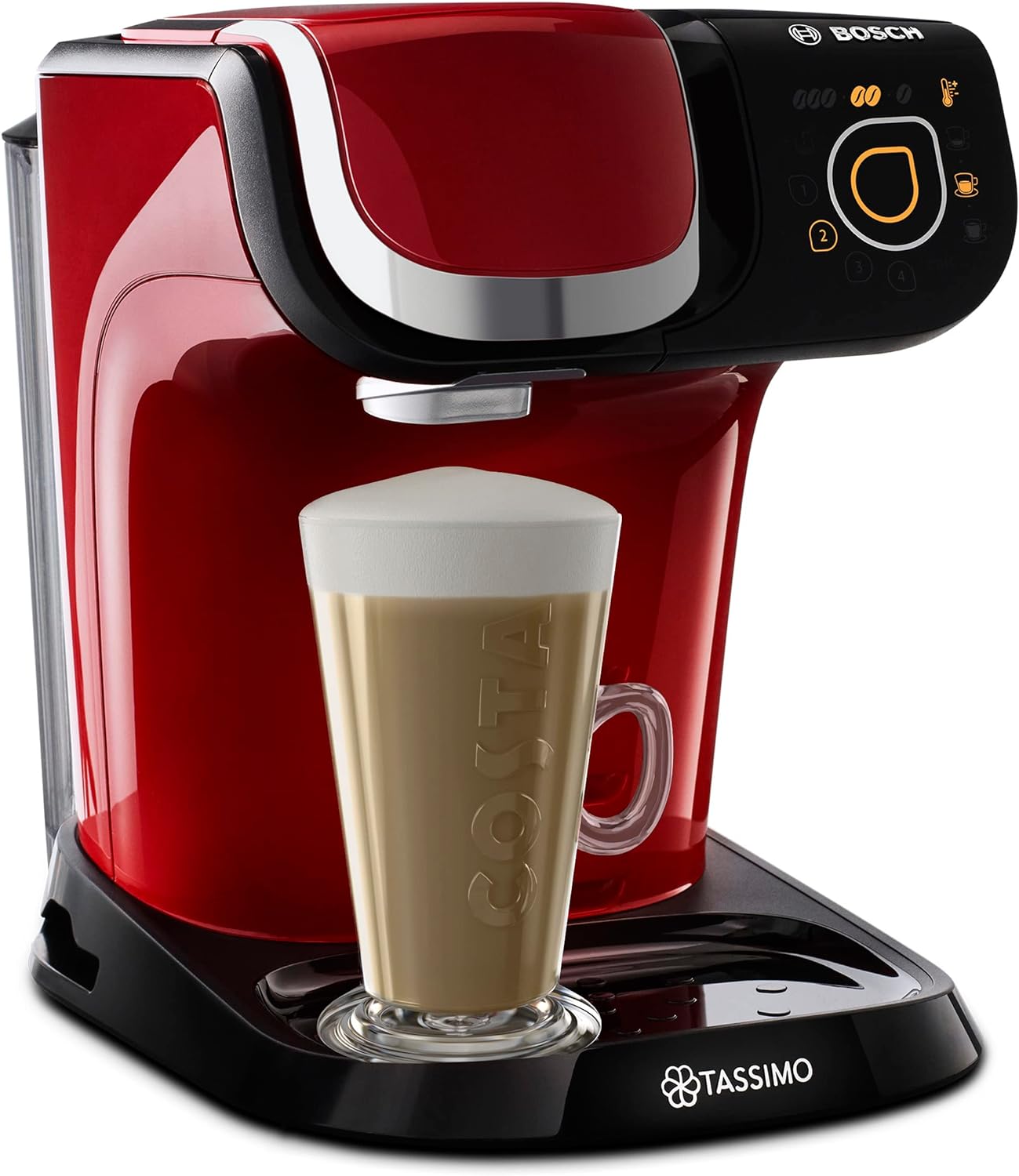 Tassimo Bosch My Way 2 TAS6503GB Coffee Machine, 1500 Watt, 1.3 Litre - Red - Amazing Gadgets Outlet