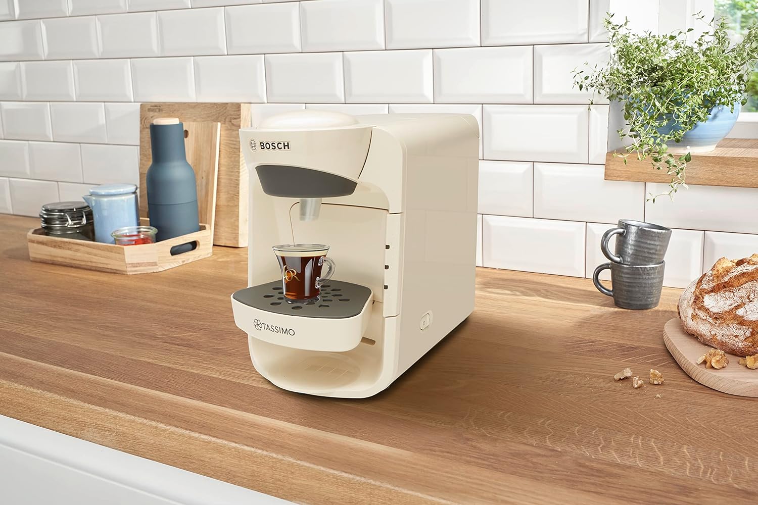 Tassimo by Bosch Suny 'Special Edition' TAS3107GB Coffee Machine,1300 Watt, 0.8 Litre - Cream - Amazing Gadgets Outlet