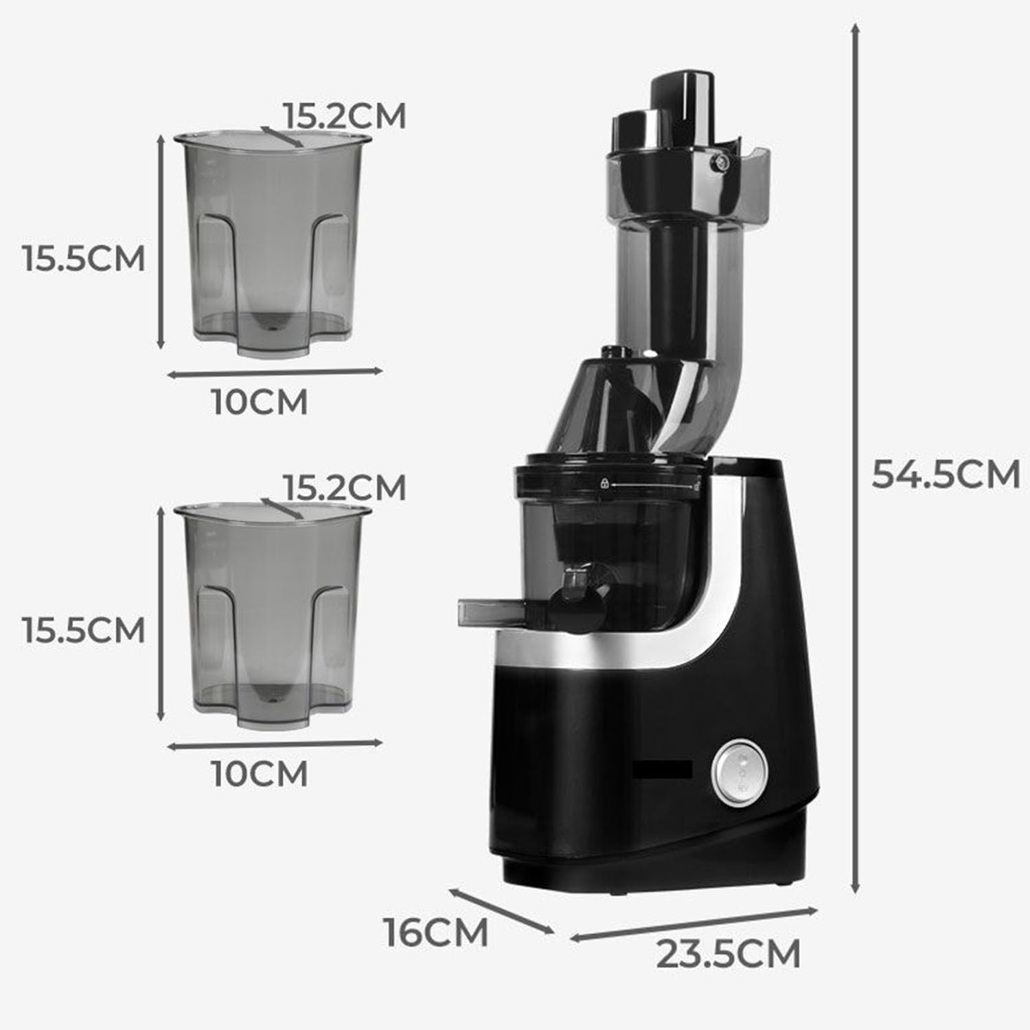 Taylor & Brown Juicer Machines, Slow Juicer Masticating Juicer, Cold Press Juicer with Quiet Motor & Reverse Function for Fresh Healthy Fruits and Vegetables Juice, Easy to Clean with Brush - Amazing Gadgets Outlet