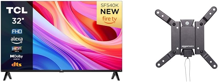 TCL 32SF540K 32 - inch FHD Smart Television - HDR & HLG - Dolby Audio - DTS Virtual X/DTS - HD - Metal Bezel - less - Dual - band Wifi 5 - with Fire OS 7 system - Amazing Gadgets Outlet