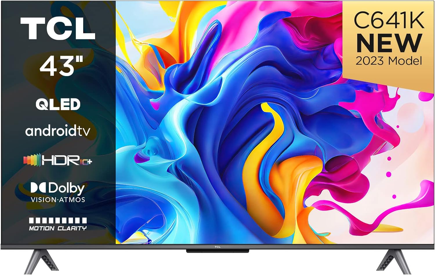 TCL 43C641K 43 - inch QLED Television, 4K Ultra HD, Android Smart TV (Game Master, Dolby Atmos, Freeview Play, Motion clarity, Hands - Free Voice Control, compatible with Google assistant & Alexa)   Import  Single ASIN  Import  Multiple ASIN ×Product - Amazing Gadgets Outlet