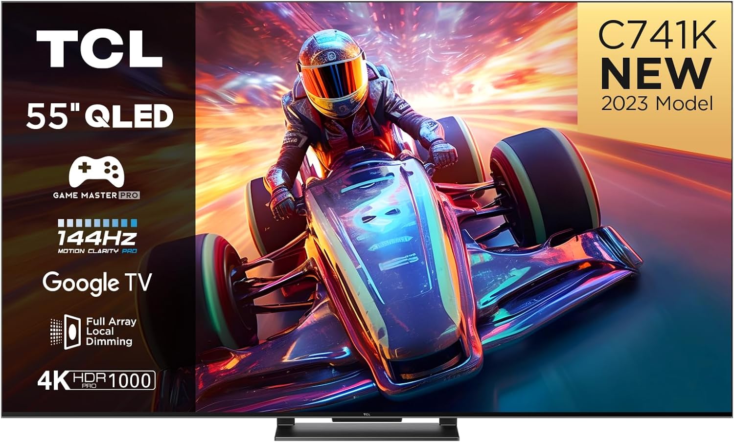 TCL 43C641K 43 - inch QLED Television, 4K Ultra HD, Android Smart TV (Game Master, Dolby Atmos, Freeview Play, Motion clarity, Hands - Free Voice Control, compatible with Google assistant & Alexa)   Import  Single ASIN  Import  Multiple ASIN ×Product - Amazing Gadgets Outlet