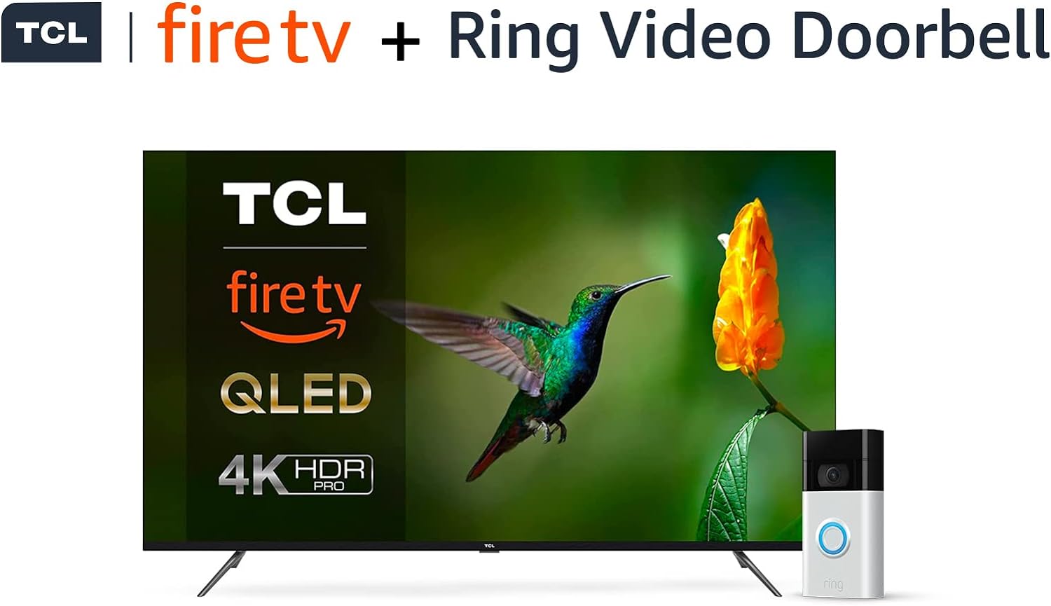 TCL 50CF630K 126cm (50 inch) QLED Fire TV + Ring Video Doorbell by Amazon - Amazing Gadgets Outlet