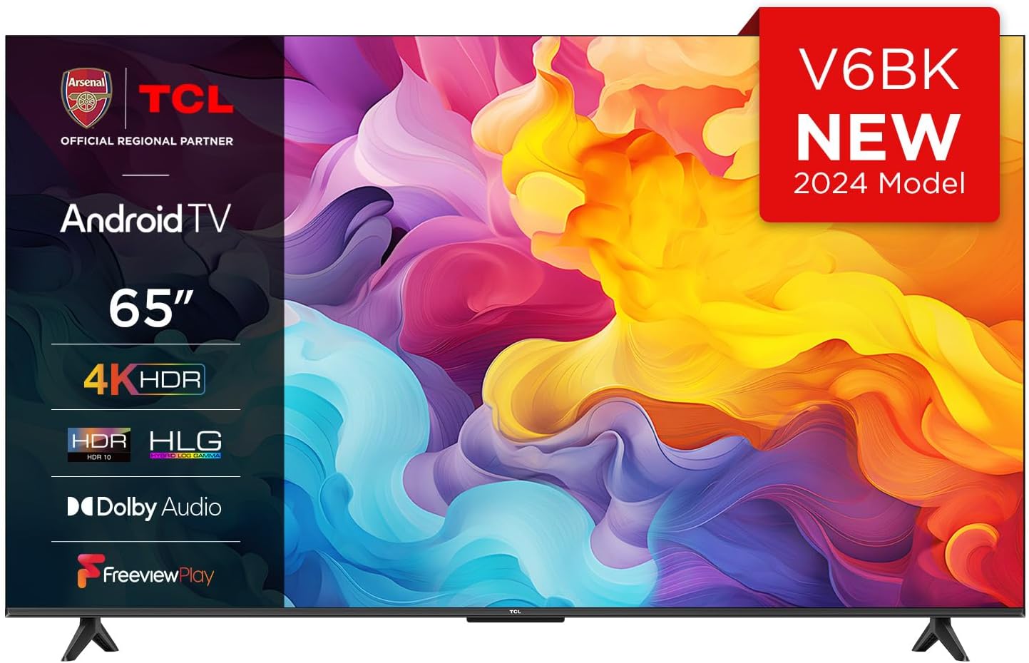 TCL 50P639K 50 - inch 4K Smart TV, Ultra HD, Powered by Android TV, Bezeless design (Freeview Play, Game Master, Dolby Audio, HDR 10 compatible with Google assistant & Alexa) - Amazing Gadgets Outlet