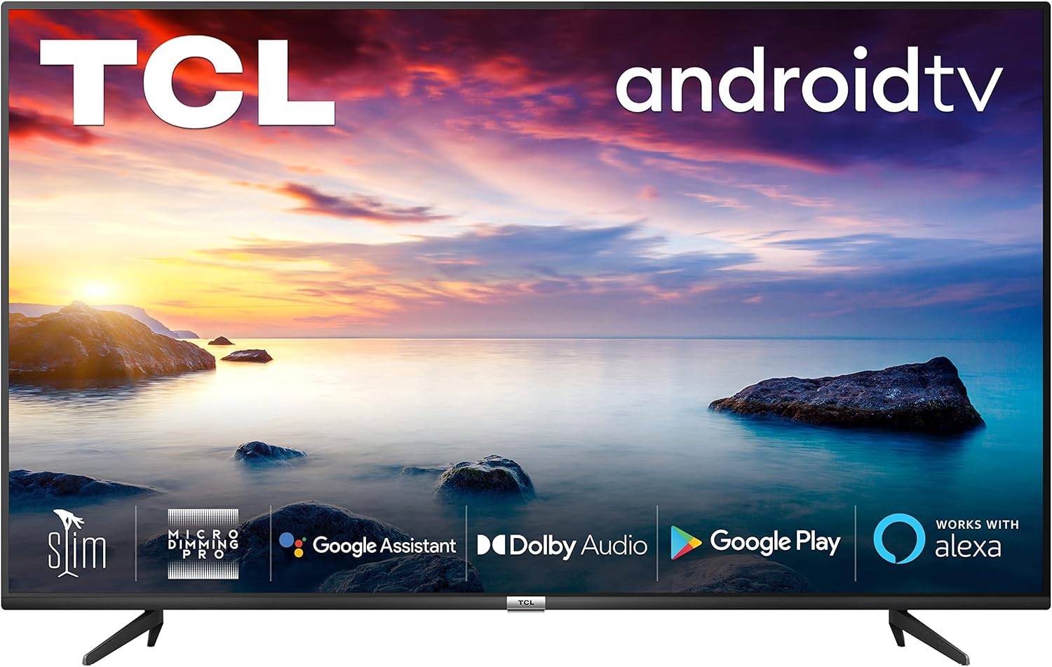 TCL 50P639K 50 - inch 4K Smart TV, Ultra HD, Powered by Android TV, Bezeless design (Freeview Play, Game Master, Dolby Audio, HDR 10 compatible with Google assistant & Alexa) - Amazing Gadgets Outlet