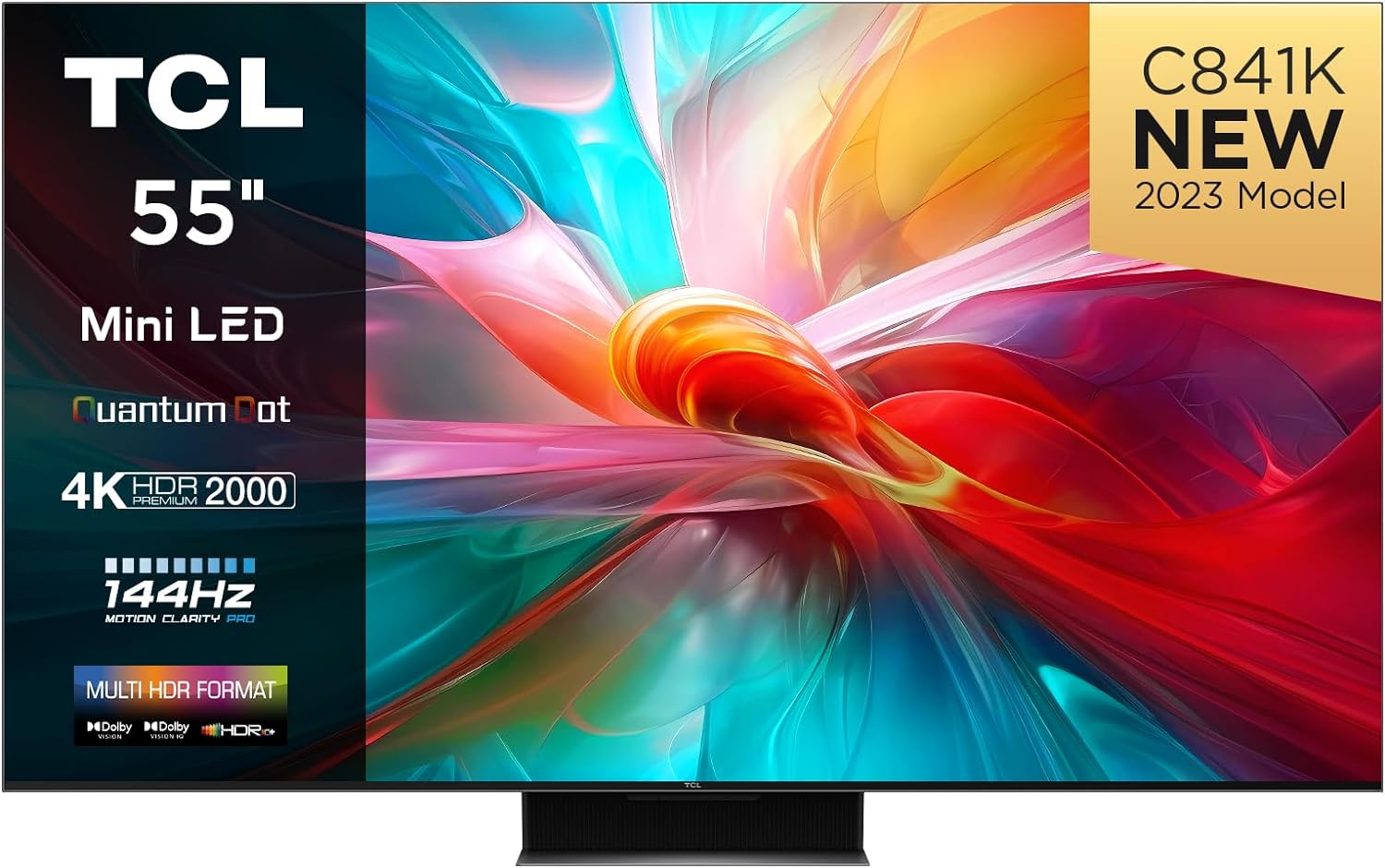 TCL 50QM8B 50 - inch QLED Mini LED Smart TV, 4K HDR Premium 1300nits, Powered by Google TV (Dolby Vision & Atmos, Onkyo 2.0 sound system, 144Hz Motion Clarity Pro, Hands - Free Voice Control) - Amazing Gadgets Outlet