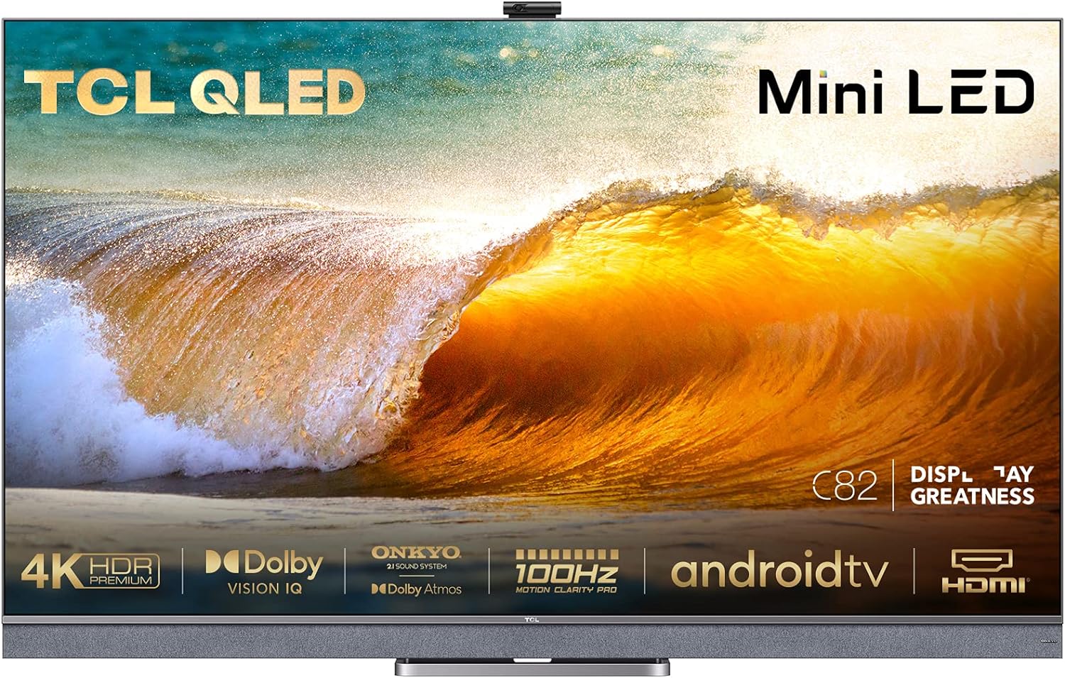 TCL 55C826K Mini LED Gaming TV 55 Inch QLED Smart TV, 4K UHD, Dolby Vision IQ & Atmos, ONKYO Audio System, Google assistant and Alexa - Amazing Gadgets Outlet