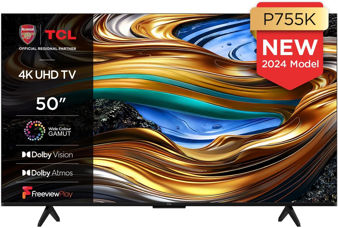TCL 55P639K 55 - inch 4K Smart TV, HDR, Ultra HD, Powered by Android TV, Bezeless design (Freeview Play, Game Master, Dolby Audio, HDR 10 compatible with Google assistant & Alexa) - Amazing Gadgets Outlet