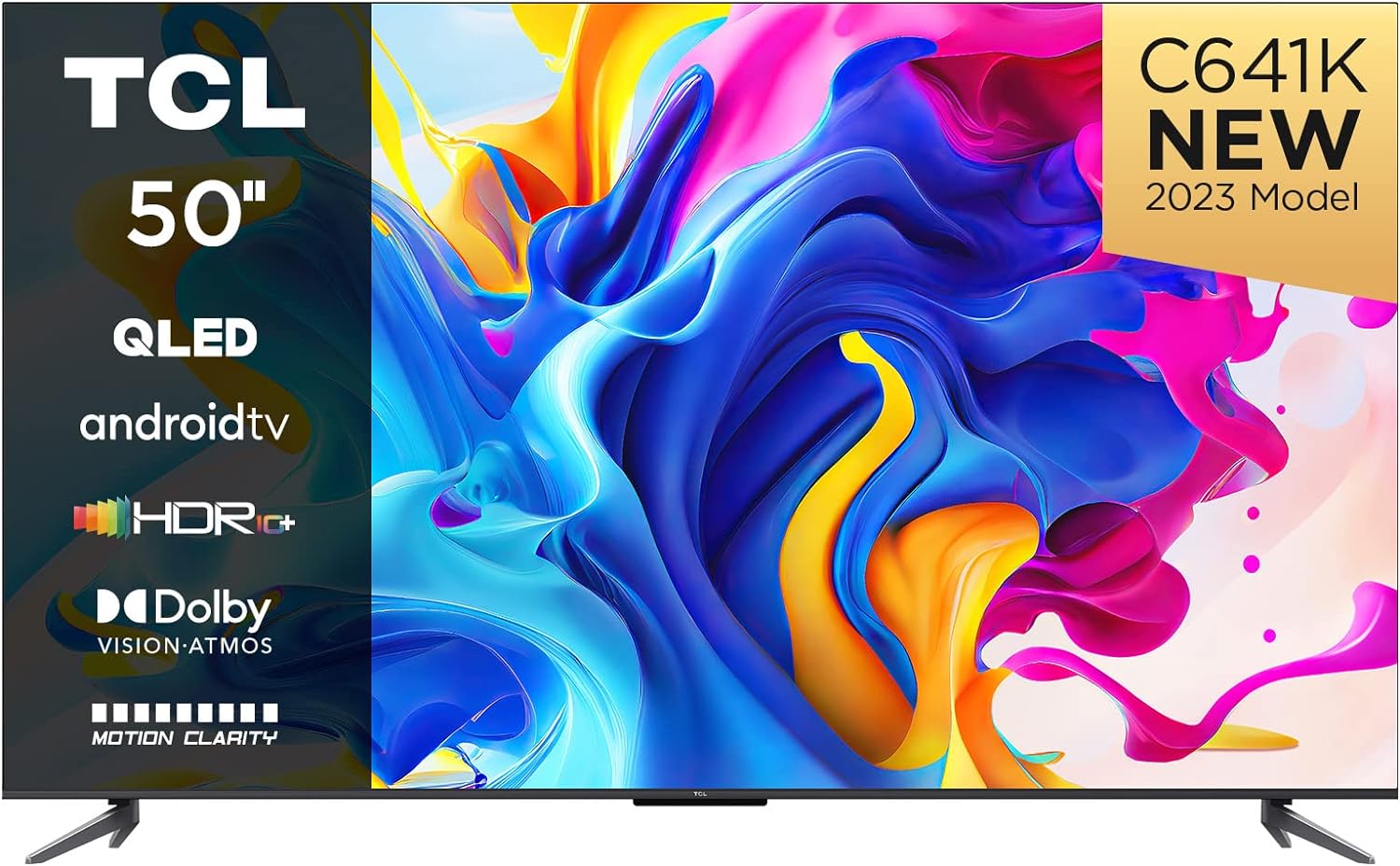 TCL 65C641K 65 - inch QLED Television, 4K Ultra HD, Android Smart TV (Game master, Dolby Atmos, Freeview Play, Motion clarity, Hands - Free Voice Control, compatible with Google assistant & Alexa) - Amazing Gadgets Outlet