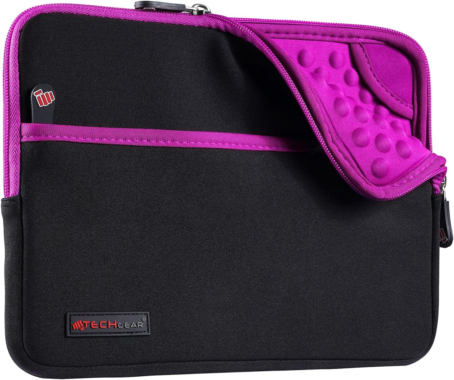 TECHGEAR Pro Sleeve [10] Slim Neoprene Zipped Pocket Sleeve Pouch Case with Anti - Shock Bubble for iPad 10.9 10.2, iPad Air 5 4 3 2, Samsung Tab A8 10.5, Tab S6 S7 S8, Lenovo Tab M10, Surface Go & more - Amazing Gadgets Outlet