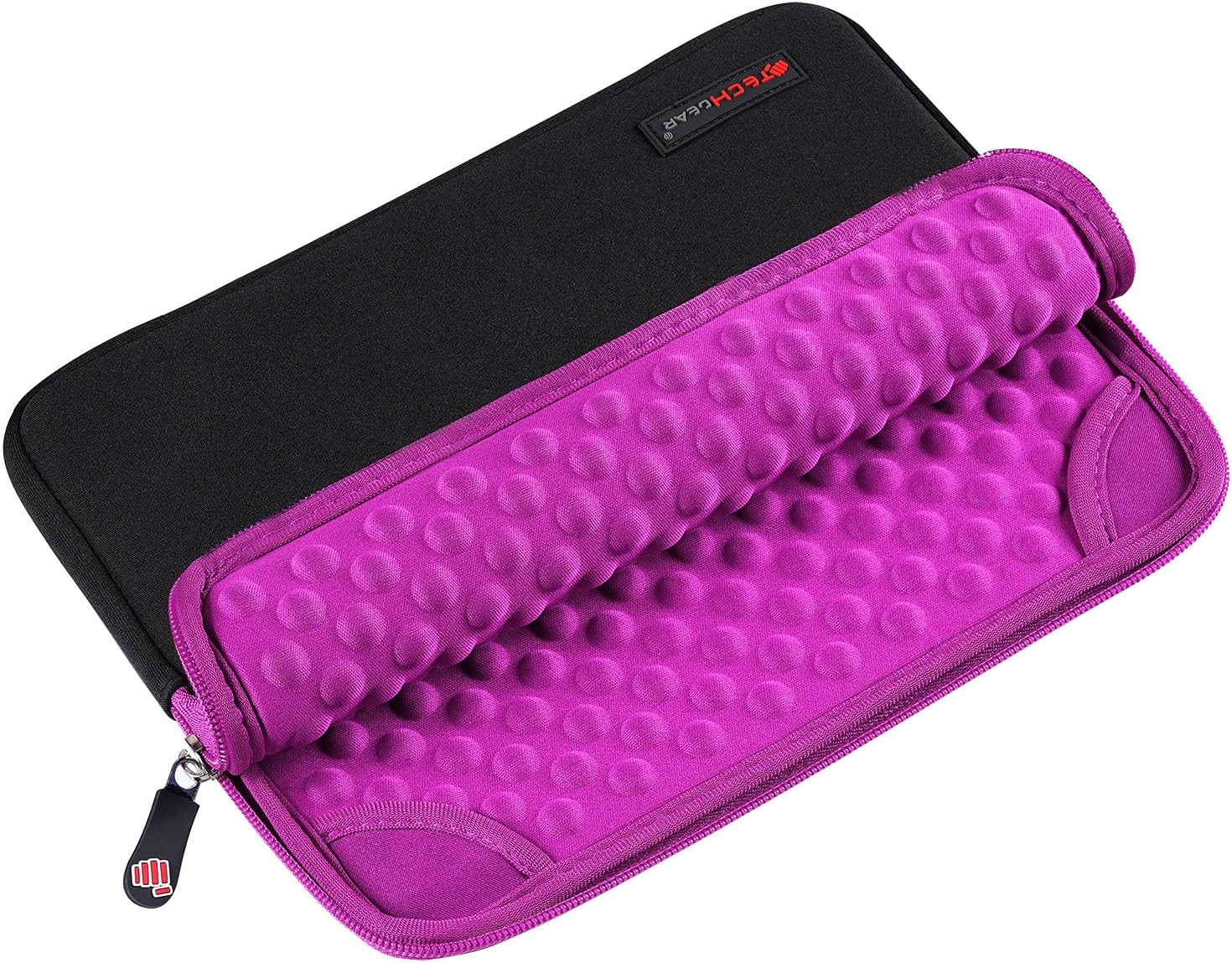 TECHGEAR Pro Sleeve [10] Slim Neoprene Zipped Pocket Sleeve Pouch Case with Anti - Shock Bubble for iPad 10.9 10.2, iPad Air 5 4 3 2, Samsung Tab A8 10.5, Tab S6 S7 S8, Lenovo Tab M10, Surface Go & more - Amazing Gadgets Outlet