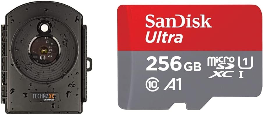 Technaxx TX - 164 Time Lapse Camera for Construction, Overview,Nature - Waterproof - Outdoor & Indoor Uses - Built - In Microphone & Speaker - FullHD Video - Make Video or Stop Motion with Timelapse Cam,Black - Amazing Gadgets Outlet