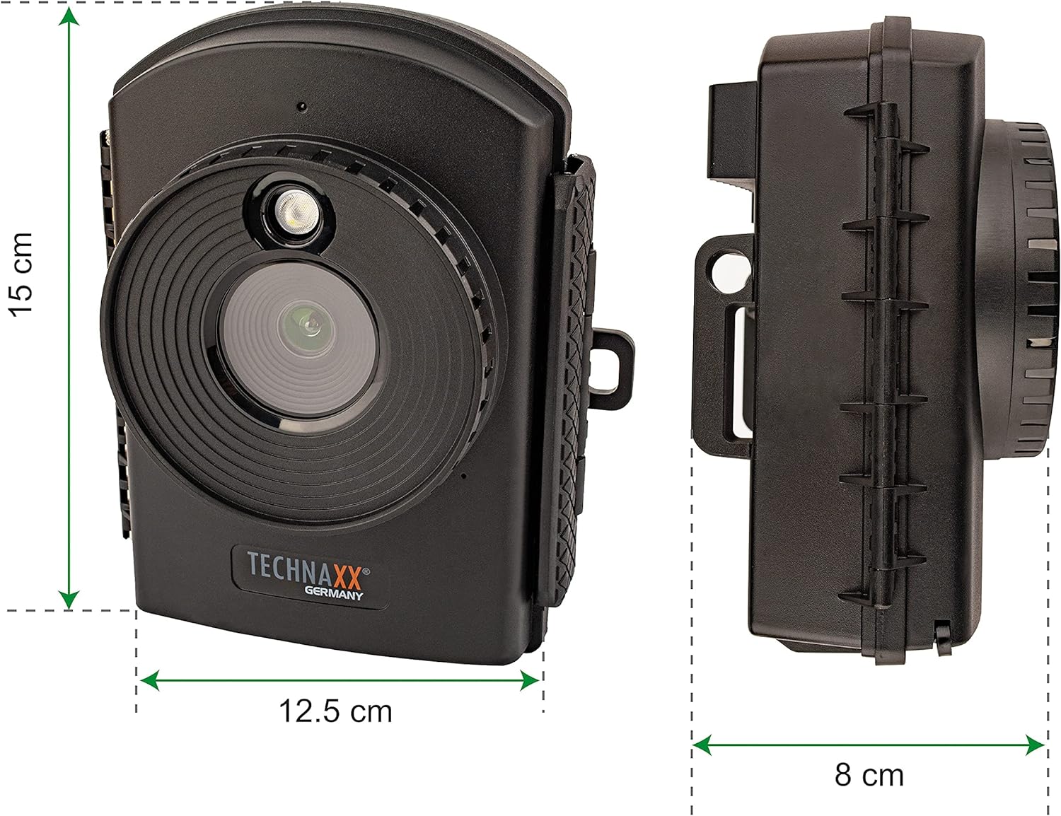 Technaxx TX - 164 Time Lapse Camera for Construction, Overview,Nature - Waterproof - Outdoor & Indoor Uses - Built - In Microphone & Speaker - FullHD Video - Make Video or Stop Motion with Timelapse Cam,Black - Amazing Gadgets Outlet