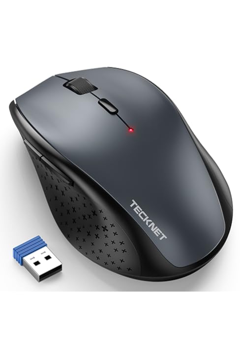 TECKNET Wireless Gaming Mouse, 8000 DPI Adjustable Optical Sensor 2.4G USB Computer Gaming Mouse, 8 Programmable Buttons, Ergonomic Cordless Mice for Laptop Desktop PC/Mac - Amazing Gadgets Outlet