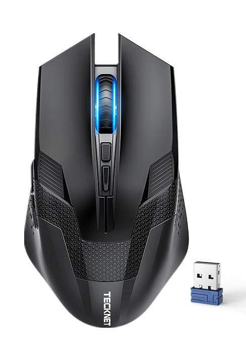 TECKNET Wireless Gaming Mouse, 8000 DPI Adjustable Optical Sensor 2.4G USB Computer Gaming Mouse, 8 Programmable Buttons, Ergonomic Cordless Mice for Laptop Desktop PC/Mac - Amazing Gadgets Outlet