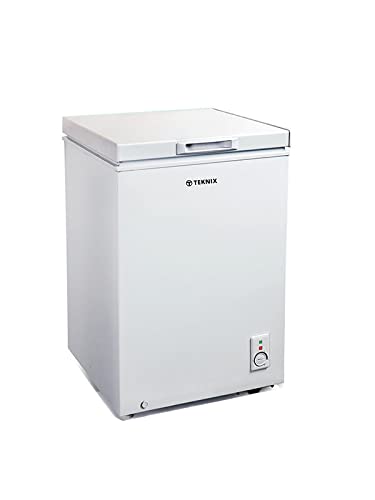 Teknix CF52W 141L Chest Freezer 63.5cm Wide Chest Freezer, F(A+) Rated - White - Amazing Gadgets Outlet