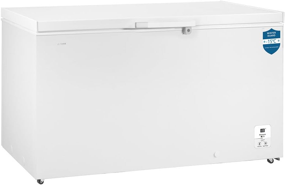 Teknix CH420W 420L 144.8cm Wide Chest Freezer,E Rated with Winter Guard ( - 15°c) - White - Amazing Gadgets Outlet