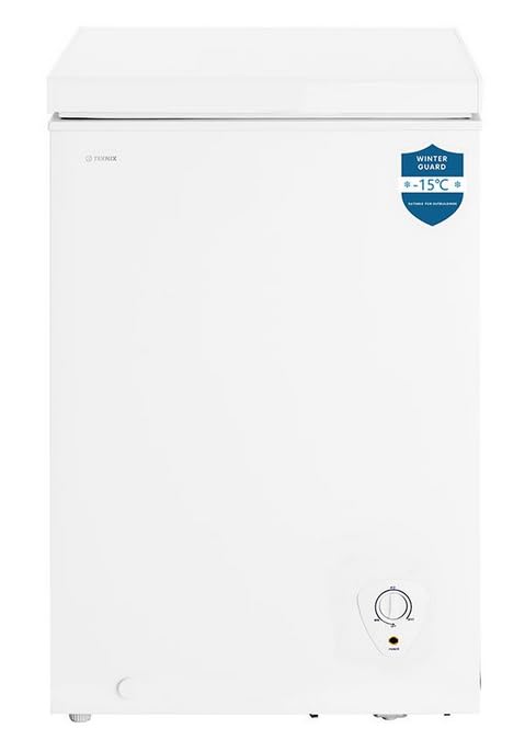 Teknix CH95W 95L 54.5cm Wide Chest Freezer,E Rated with Winter Guard ( - 15°c) - White - Amazing Gadgets Outlet