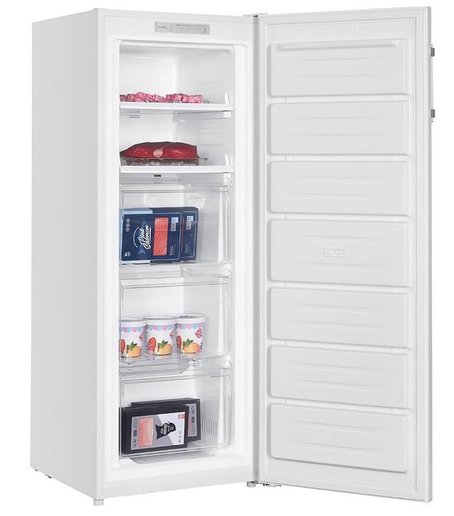 Teknix TFF1435W 143cm High, 161L Upright Frost Free Freezer - White - Amazing Gadgets Outlet