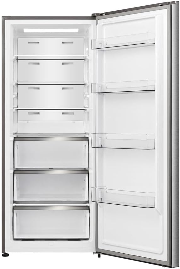 Teknix TH70HNFX 70cm Frost Free Upright Hybrid Freezer - Stainless Steel Look - Amazing Gadgets Outlet