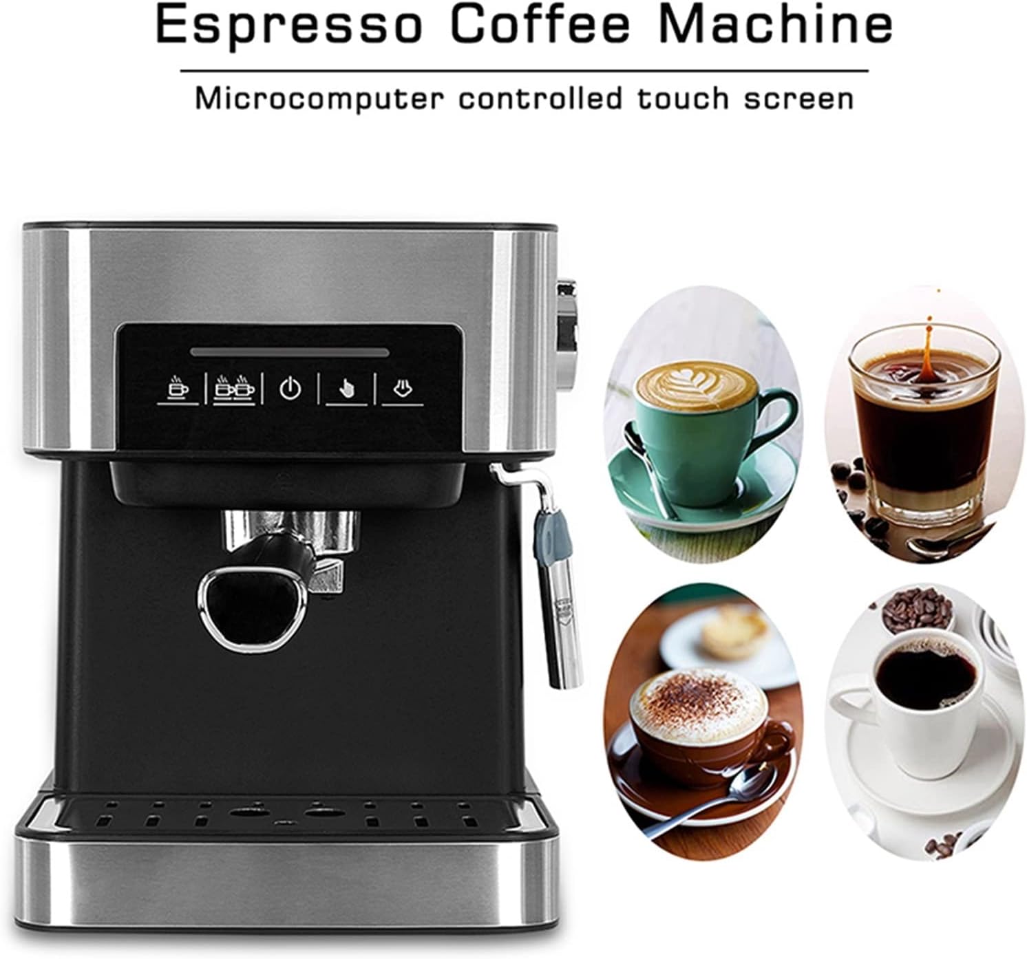 TEmkin Coffee Machine Expresso Coffee Machine Milk Frother Kitchen Appliances Electric Foam Cappuccino Coffee Maker - Amazing Gadgets Outlet