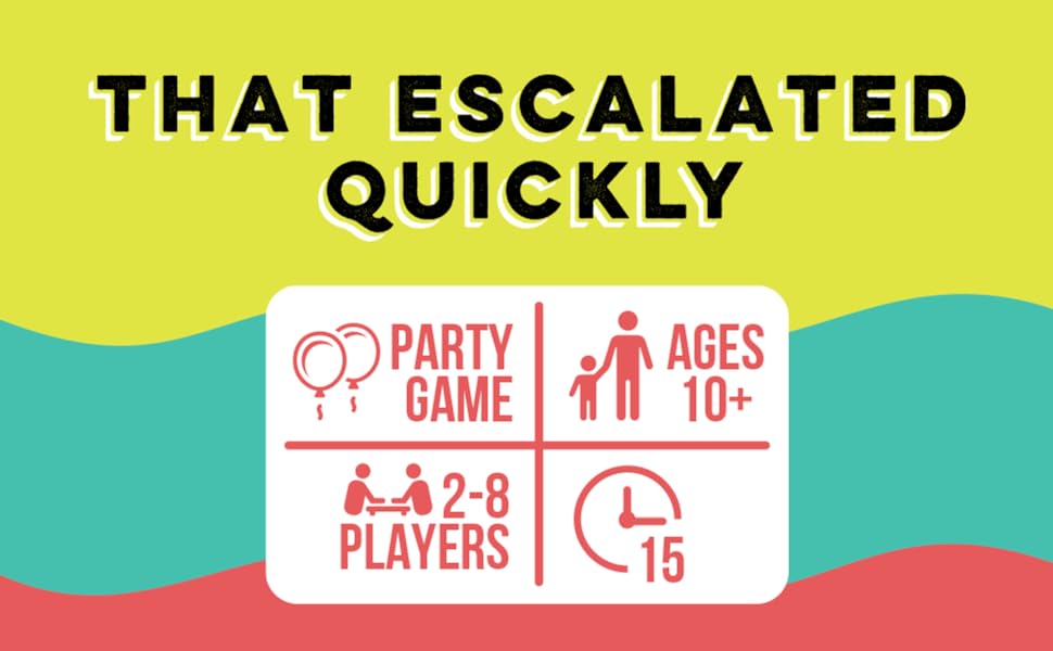 That Escalated Quickly by Exploding Kittens | Hilarious Fun for Game Night with 160 Cards for Exciting Gameplay | 2 - 8 Players for Parties and Holidays - Amazing Gadgets Outlet